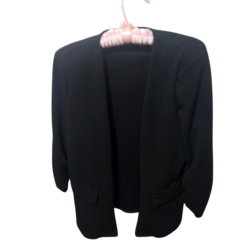 Classic Oversized Black Blazer, Size XL